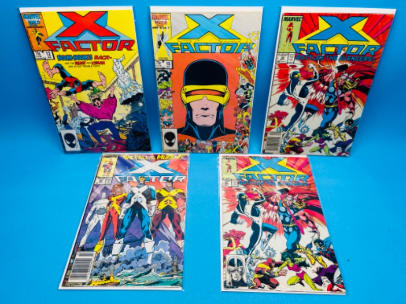 Photo 1 of 698378…5 x-factor comics in plastic sleeves 