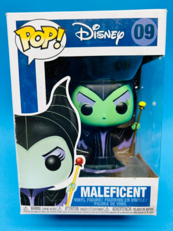 Photo 1 of 698400… Funko pop Disney Maleficent vinyl figure-box has stains 
