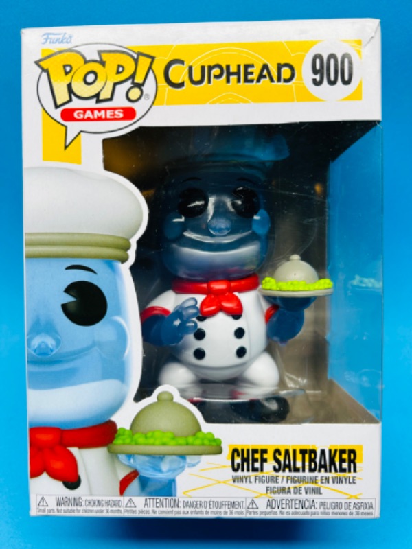 Photo 1 of 698403…Funko pop Cuphead Chef Saltbaker vinyl figure 