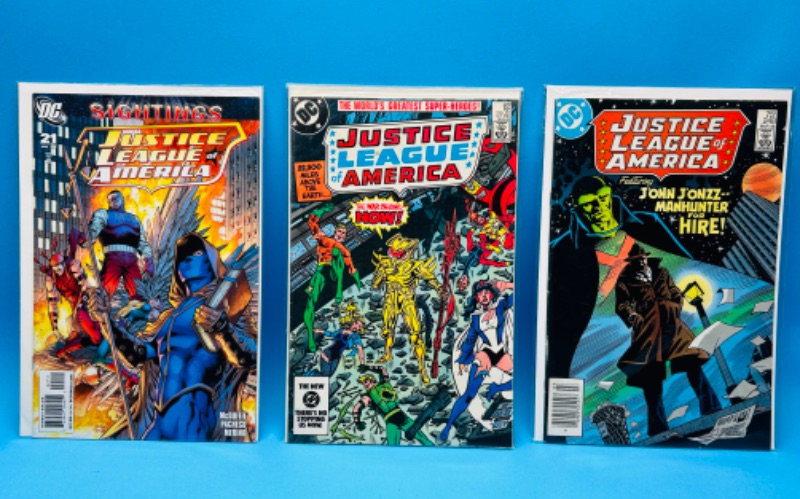 Photo 1 of 698410…3 justice league of America comics in plastic sleeves 