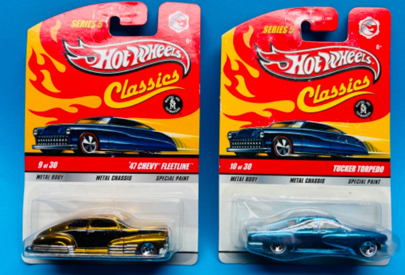Photo 1 of 698423…2 hot wheels classics die cast cars with special paint 