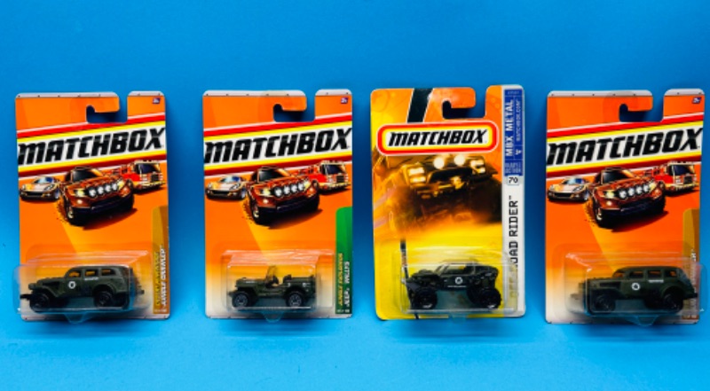 Photo 1 of 698440…4 matchbox die cast military vehicles 