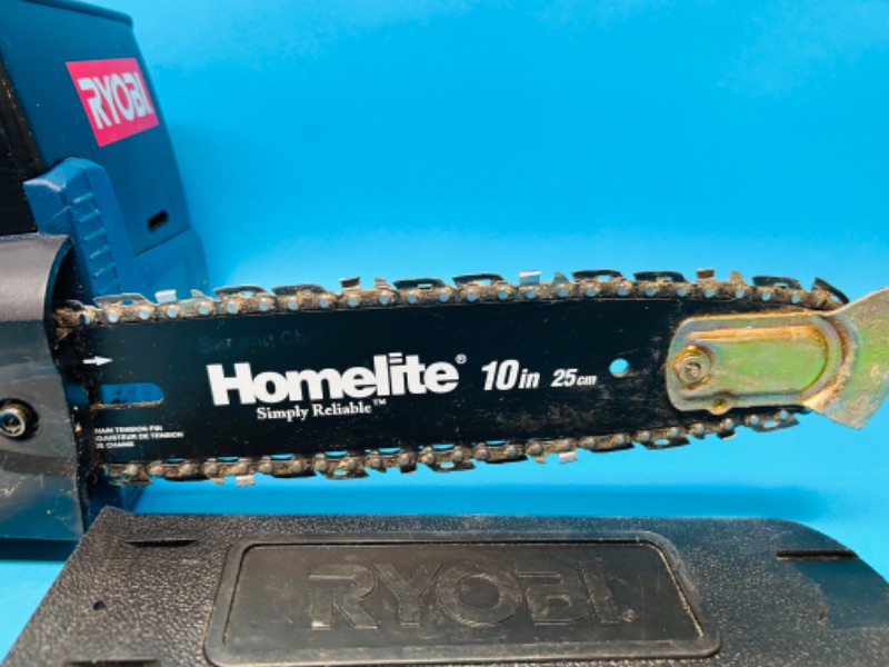 Photo 3 of 698455…used Ryobi cordless chain saw 18 volt- no battery chain needs to be sharpened 
