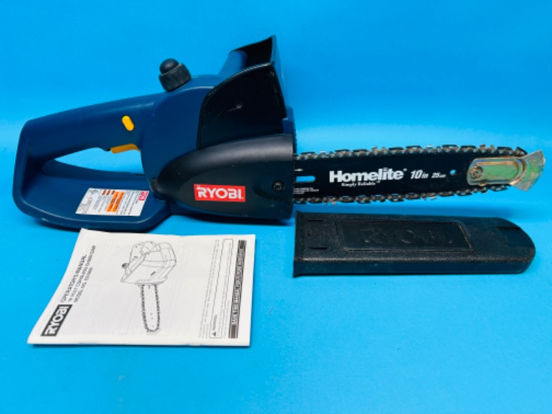 Photo 2 of 698455…used Ryobi cordless chain saw 18 volt- no battery chain needs to be sharpened 