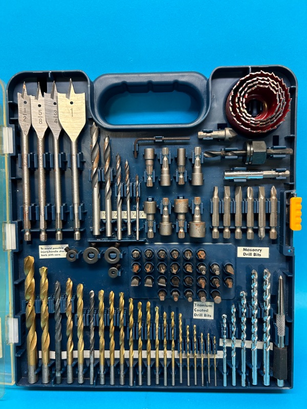 Photo 3 of 698459…Ryobi 90 piece drilling and driving accessory kit- some pieces replaced 