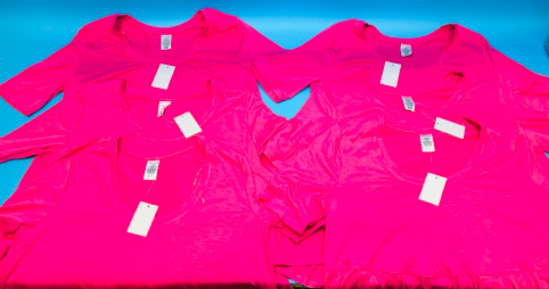 Photo 1 of 698484… 6 women’s size medium summer shirts 