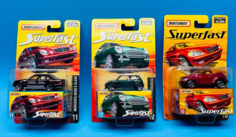 Photo 1 of 698502…3 matchbox superfast die cast cars