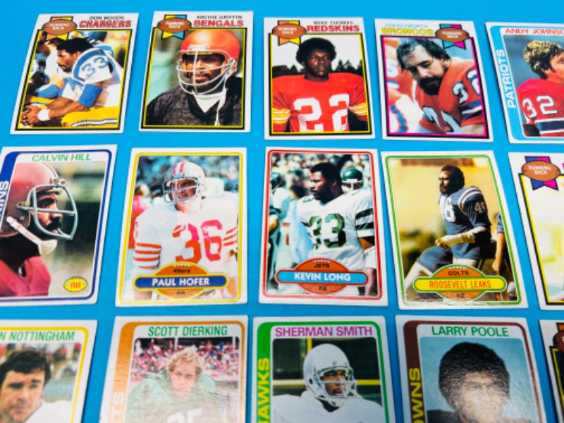Photo 2 of 698576… 20 vintage running backs 1978-80 football cards in 2 thick toploaders 