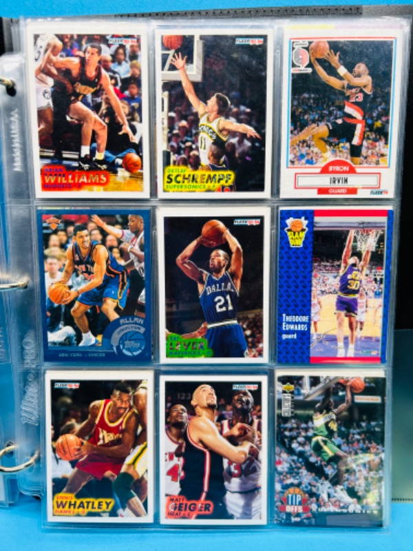 Photo 5 of 698586…90 basketball trading cards in binder