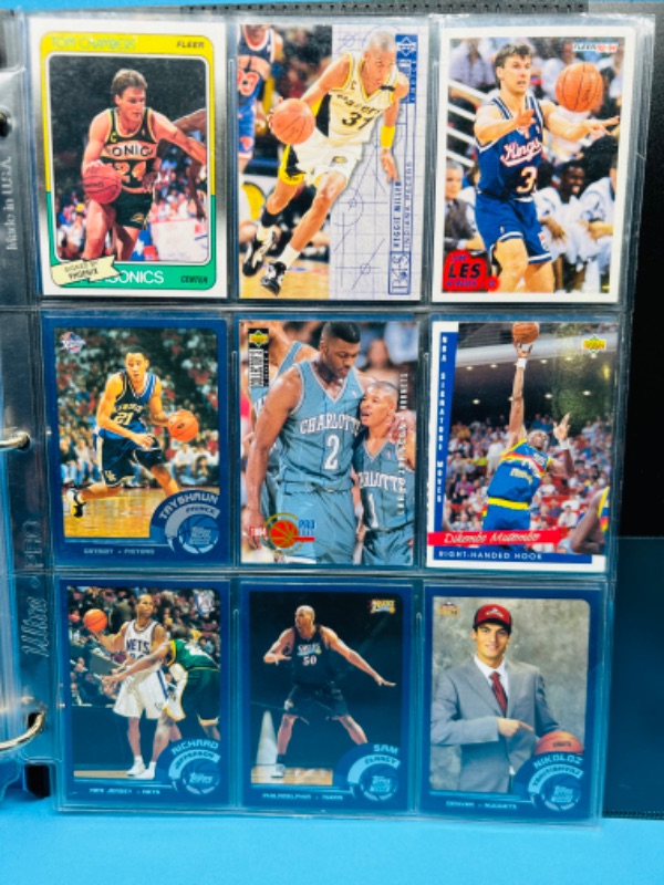 Photo 3 of 698586…90 basketball trading cards in binder