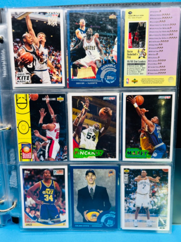 Photo 7 of 698586…90 basketball trading cards in binder