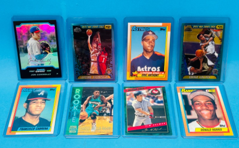 Photo 1 of 698640… 8 Rookie cards in hard plastic sleeves 