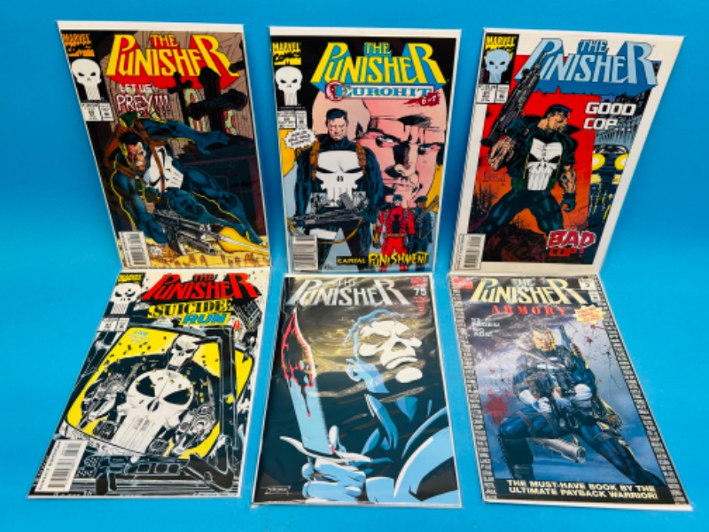 Photo 1 of 698651…6 punisher comics in plastic sleeves 