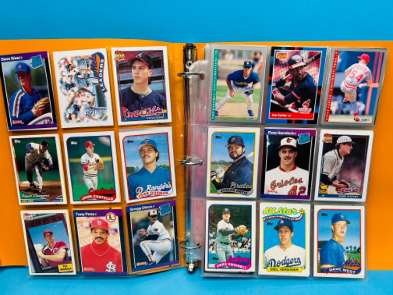 Photo 1 of 698655…216 mixed baseball trading cards in binder 