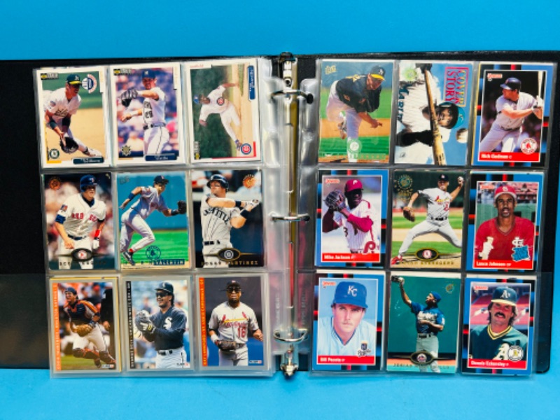 Photo 2 of 698656…180 mixed baseball trading cards in binder 