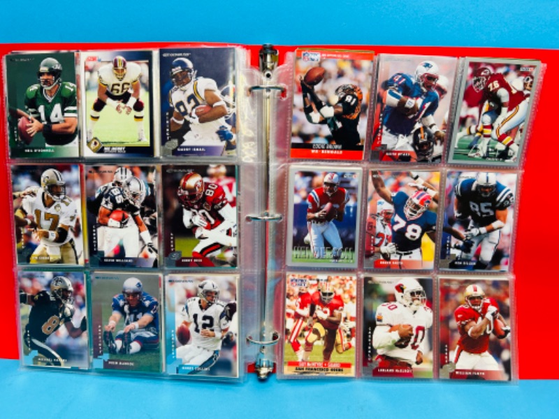 Photo 3 of 698657…216 mixed football trading cards in binder 