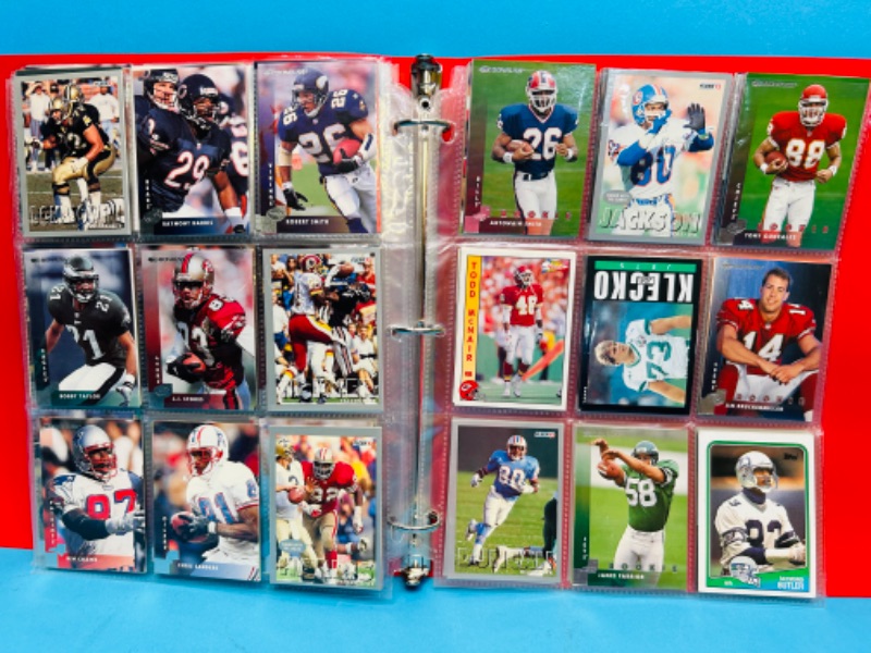 Photo 6 of 698657…216 mixed football trading cards in binder 