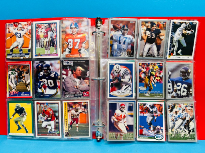 Photo 8 of 698657…216 mixed football trading cards in binder 