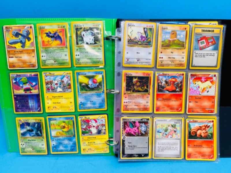 Photo 1 of 698658…144 Pokémon cards in binder-mixed dates