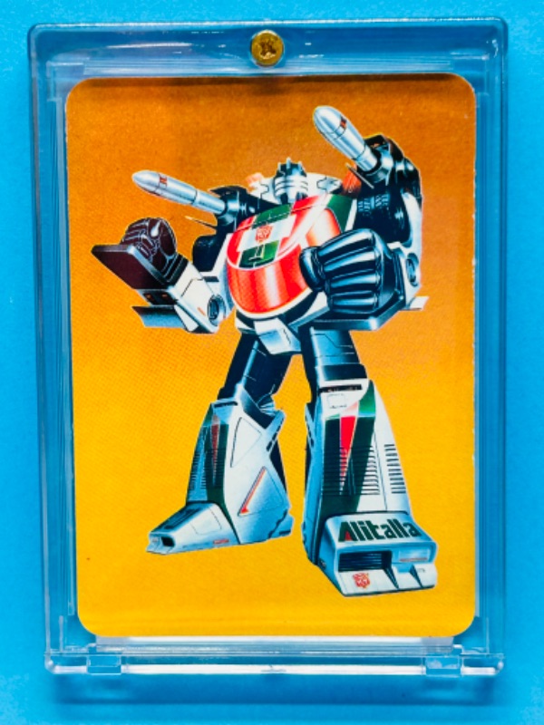 Photo 1 of 698672…1985 Transformers Wheeljack card 14 series 1  in hard plastic case