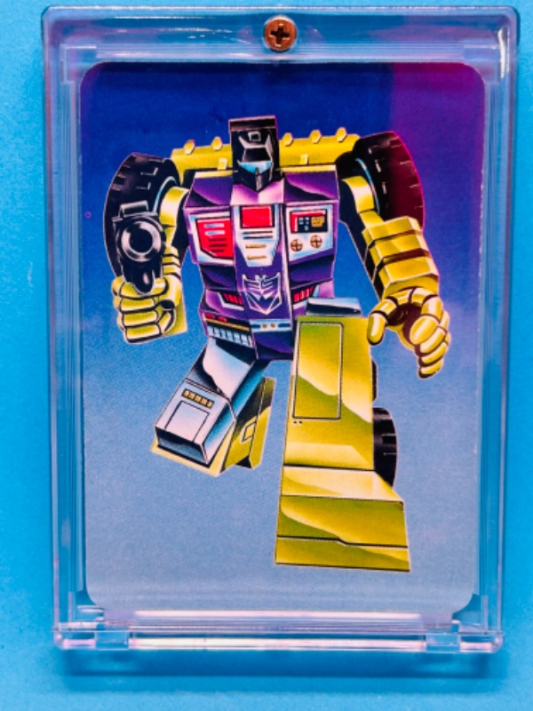 Photo 1 of 698673…1985 Transformers scrapper card 121 series 1  in hard plastic case