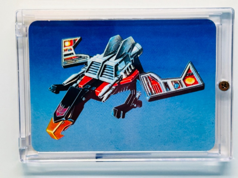 Photo 1 of 698675…1985 Transformers Laserbeak card 108 series 1  in hard plastic case