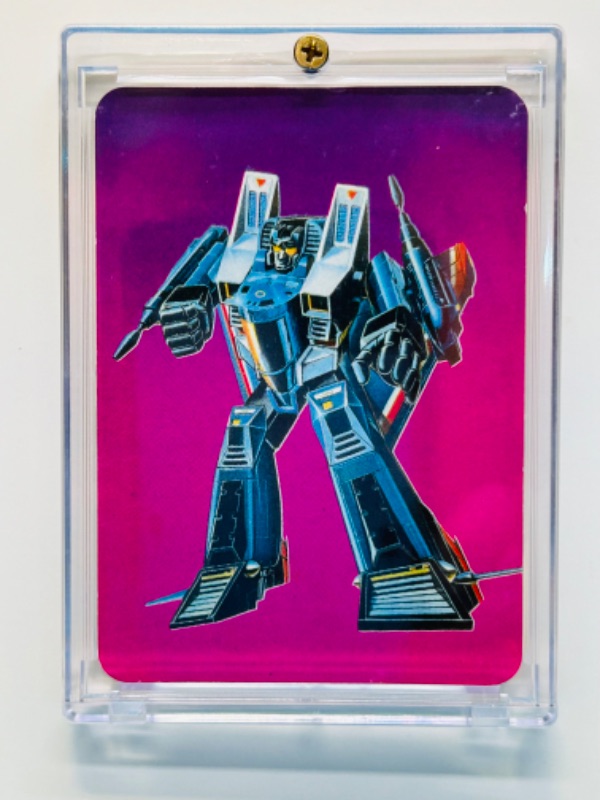 Photo 1 of 698677…1985 Transformers Thundercracker card 102 series 1  in hard plastic case