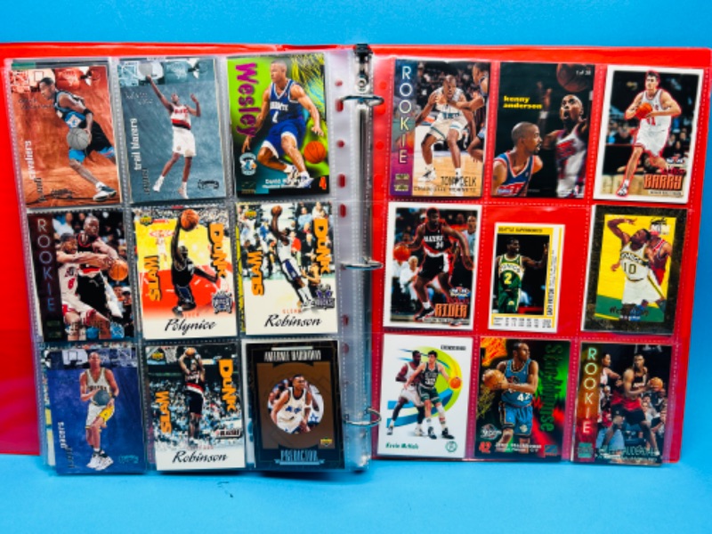 Photo 2 of 698683…180 mixed basketball trading cards in binder 