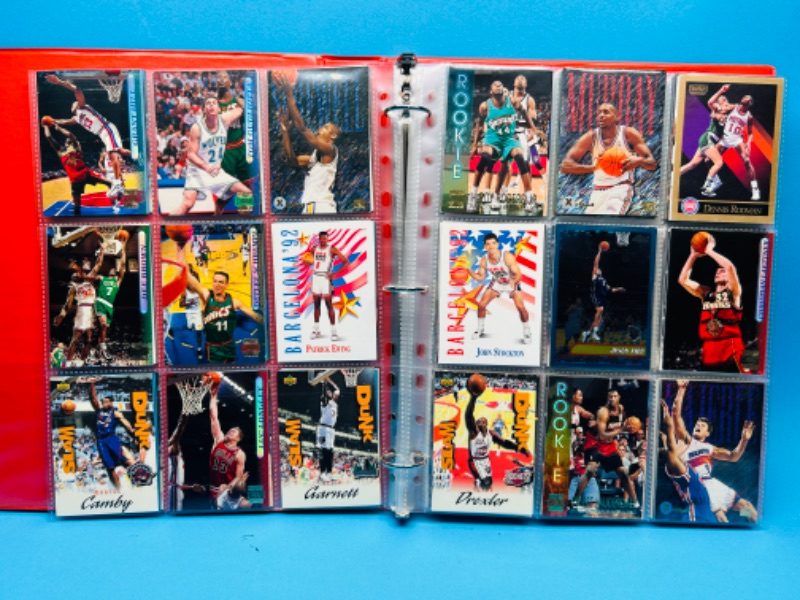 Photo 9 of 698683…180 mixed basketball trading cards in binder 