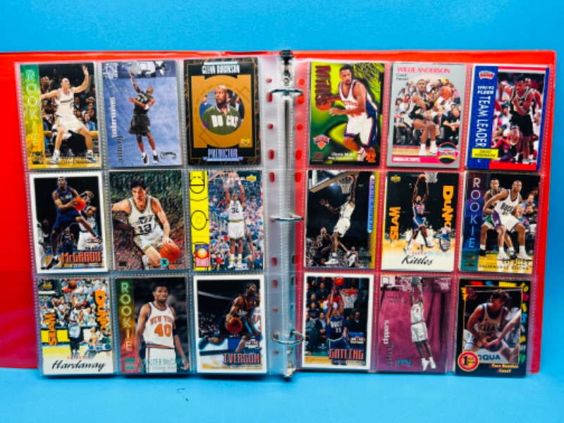 Photo 4 of 698683…180 mixed basketball trading cards in binder 