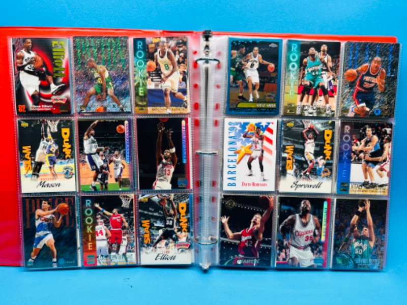 Photo 7 of 698683…180 mixed basketball trading cards in binder 