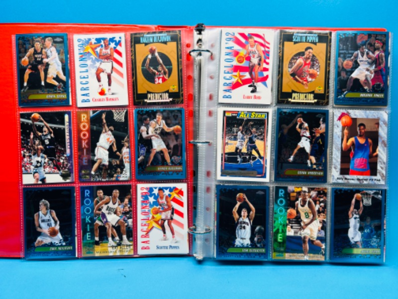 Photo 1 of 698683…180 mixed basketball trading cards in binder 