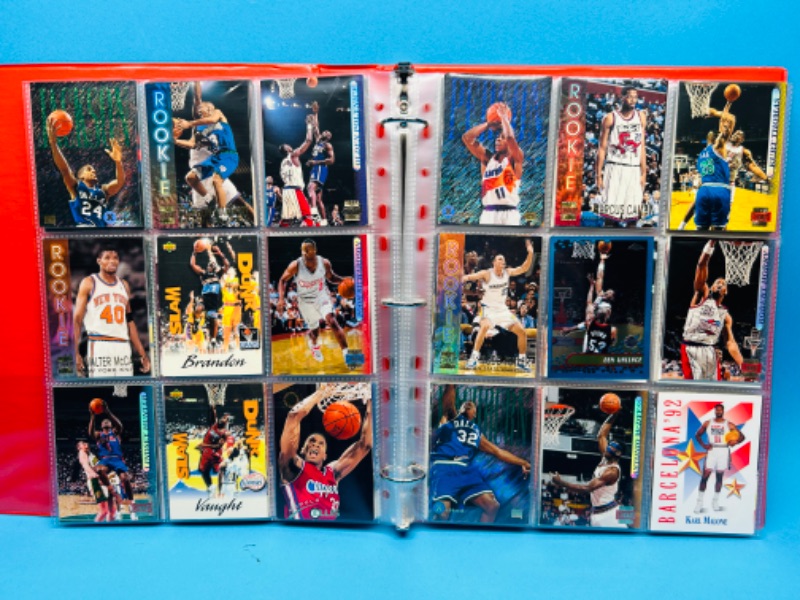 Photo 6 of 698683…180 mixed basketball trading cards in binder 