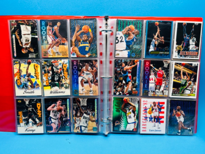 Photo 8 of 698683…180 mixed basketball trading cards in binder 