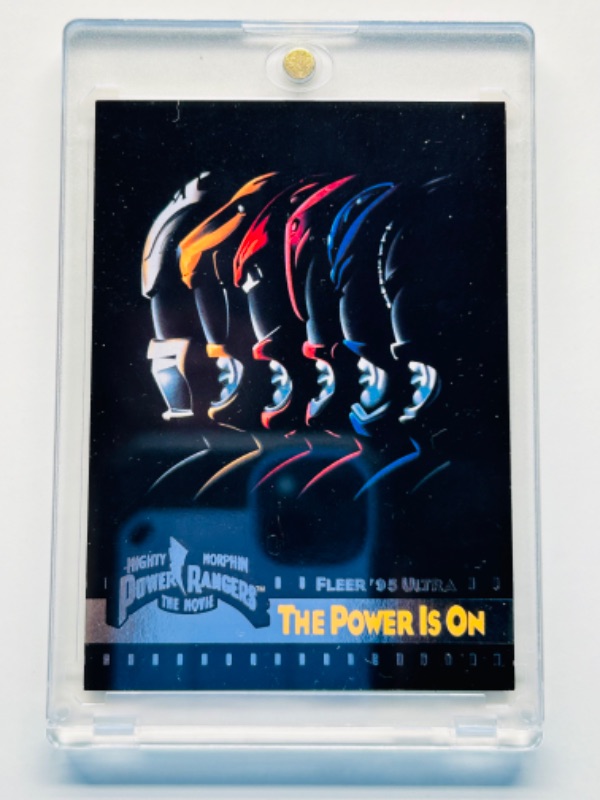 Photo 1 of 698692…1995 Mighty Morphan Power Rangers the movie card 1  in hard plastic case 