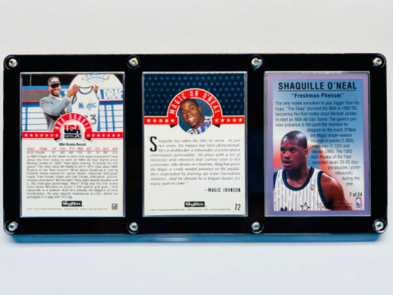 Photo 2 of 698699…3 Shaquille O’Neal cards in case