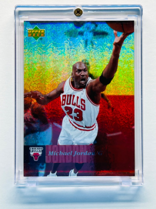 Photo 1 of 698702…upper deck Michael Jordan/G card 22 in hard plastic case