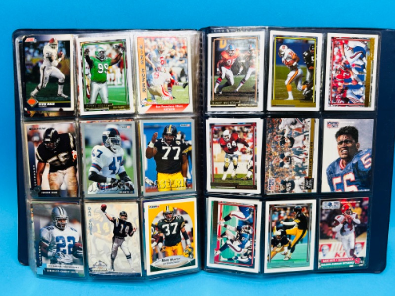 Photo 1 of 698731…216 mixed football cards in binder