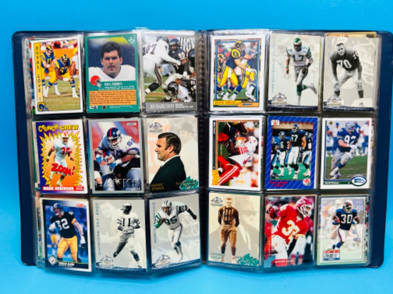 Photo 3 of 698731…216 mixed football cards in binder