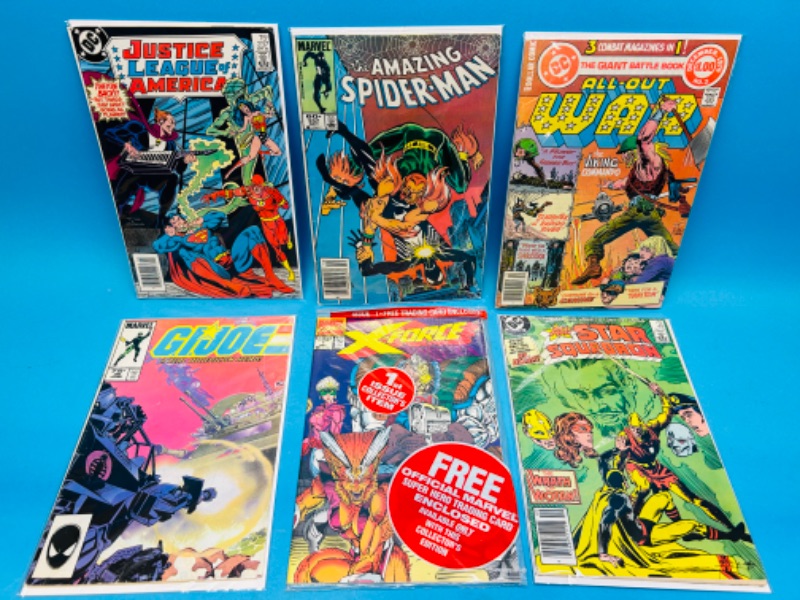 Photo 1 of 698732…6 older comics in plastic sleeves 