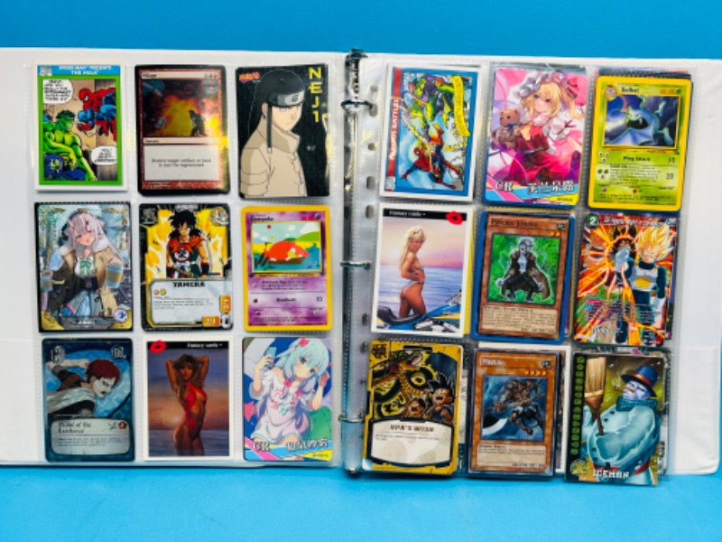 Photo 1 of 698745…216 mixed character and comic cards in binder