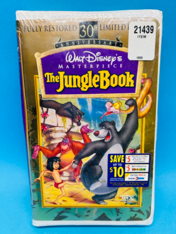 Photo 2 of 698760…sealed Disney The Jungle Book XHS tape