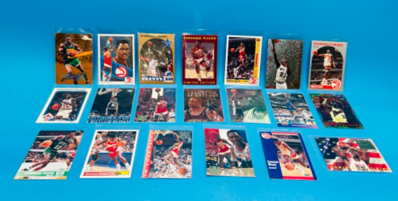 Photo 2 of 698761…20 Dominique Wilkins trading cards in plastic sleeves 