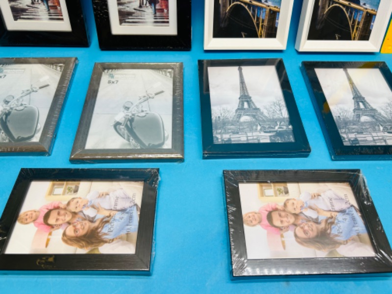 Photo 2 of 698779..10 picture frames 5 x 7 ‘s  and 4 x 6’s-new in plastic 