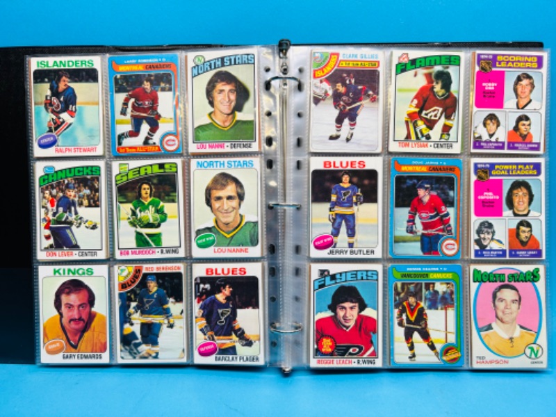 Photo 12 of 698801…252 vintage hockey cards from late 1970’s in binder 