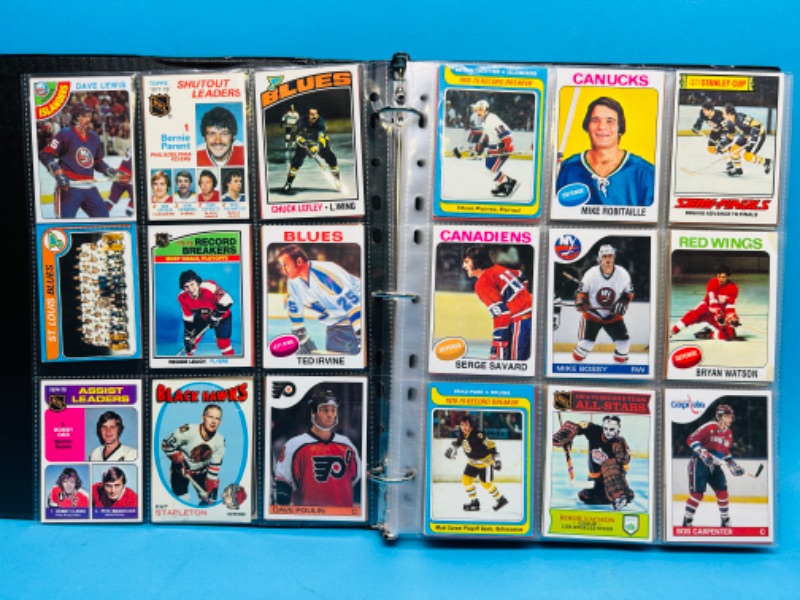 Photo 1 of 698801…252 vintage hockey cards from late 1970’s in binder 