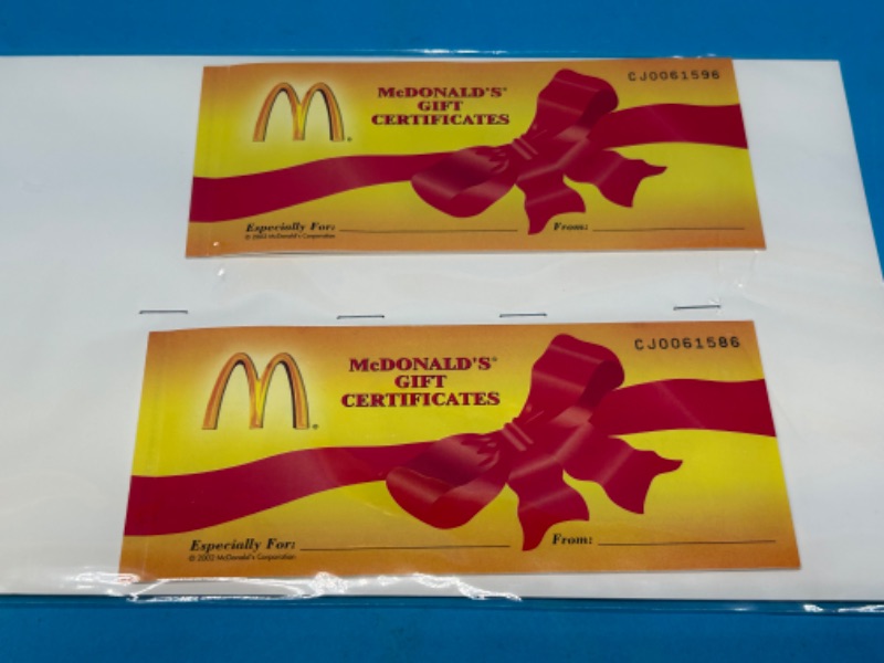 Photo 4 of 698803…2 vintage 2002 McDonald’s gift certificate booklets 