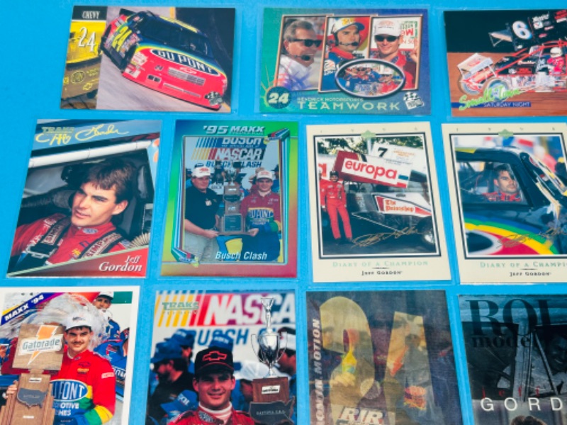 Photo 4 of 698836…20 NASCAR Jeff Gordon trading cards in plastic sleeves 