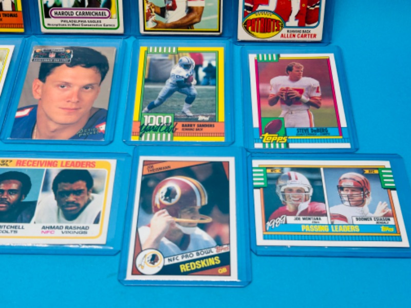 Photo 2 of 698841…15 Football trading cards in hard plastic sleeves 