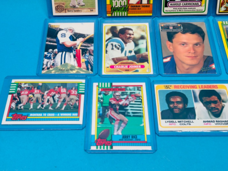 Photo 3 of 698841…15 Football trading cards in hard plastic sleeves 